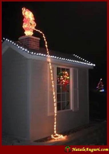 Babbo Natale sul tetto